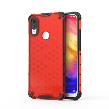 Калъф fixGuard Honeycomb Case armor cover with TPU Bumper for Xiaomi Redmi Note 7 red