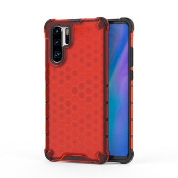 Калъф fixGuard Honeycomb Case armor cover with TPU Bumper for Huawei P30 Pro red