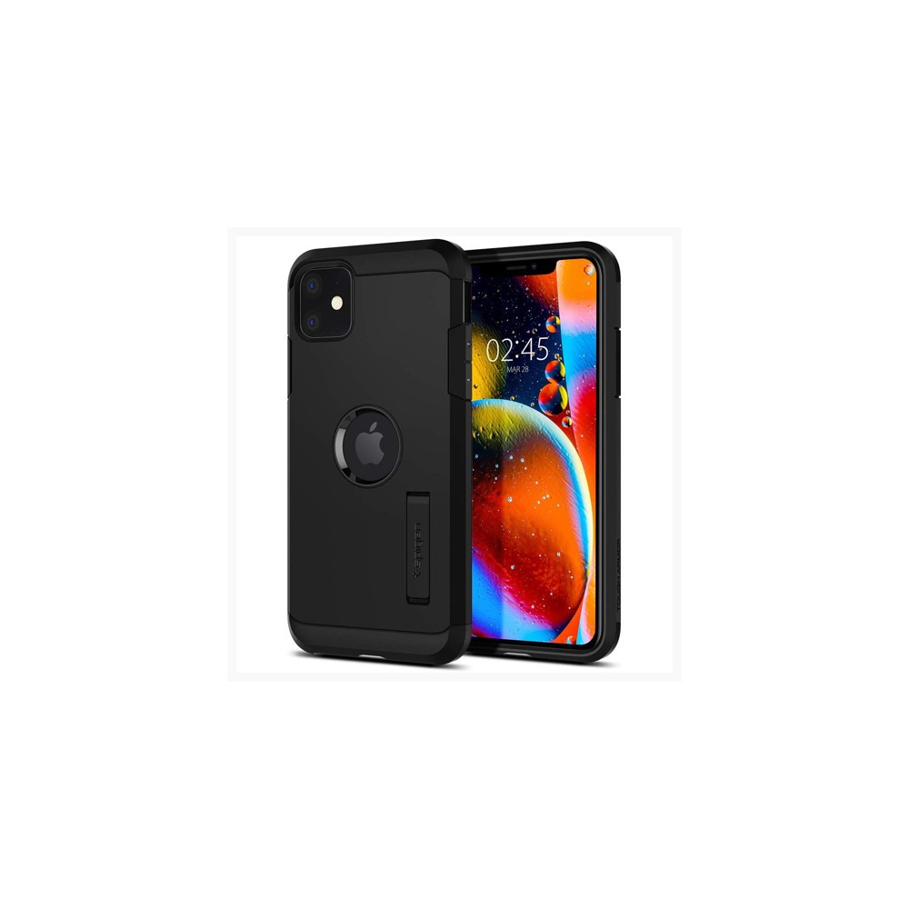 Spigen Tough Armor хибриден кейс с най-висока степен на защита Tech за iPhone 11, Black