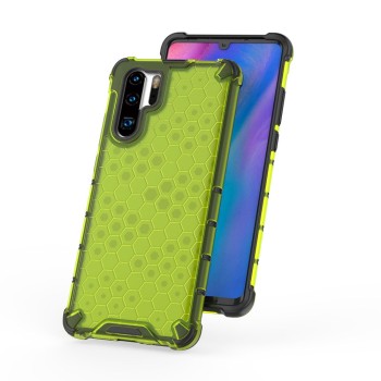 Калъф fixGuard Honeycomb Case armor cover with TPU Bumper for Huawei P30 Pro green