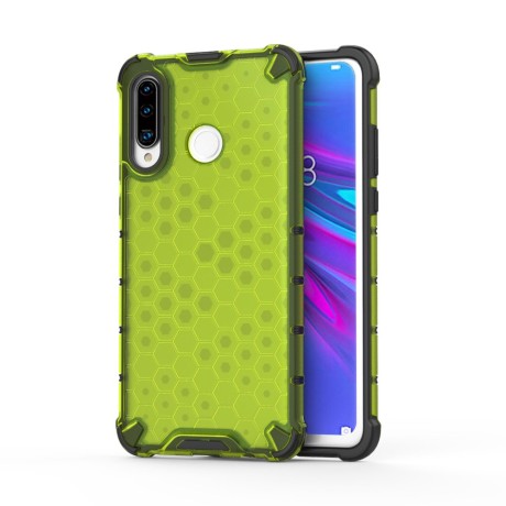 Калъф fixGuard Honeycomb Case armor cover with TPU Bumper for Huawei P30 Lite green