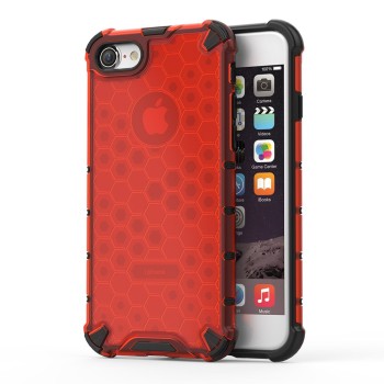 Калъф fixGuard Honeycomb Case armor cover with TPU Bumper for iPhone 8 / iPhone 7 red