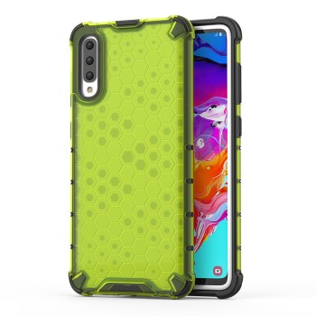 Калъф fixGuard Honeycomb Case armor cover with TPU Bumper for Samsung Galaxy A70 green