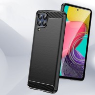 Калъф Tech-Protect TPUcarbon за Samsung Galaxy M53 5G, Черен