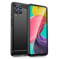 Калъф Tech-Protect TPUcarbon за Samsung Galaxy M53 5G, Черен