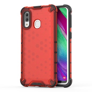 Калъф fixGuard Honeycomb Case armor cover with TPU Bumper for Samsung Galaxy A40 red