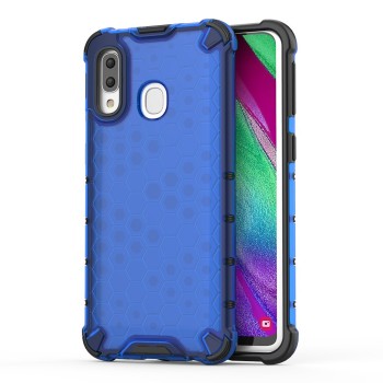 Калъф fixGuard Honeycomb Case armor cover with TPU Bumper for Samsung Galaxy A40 blue