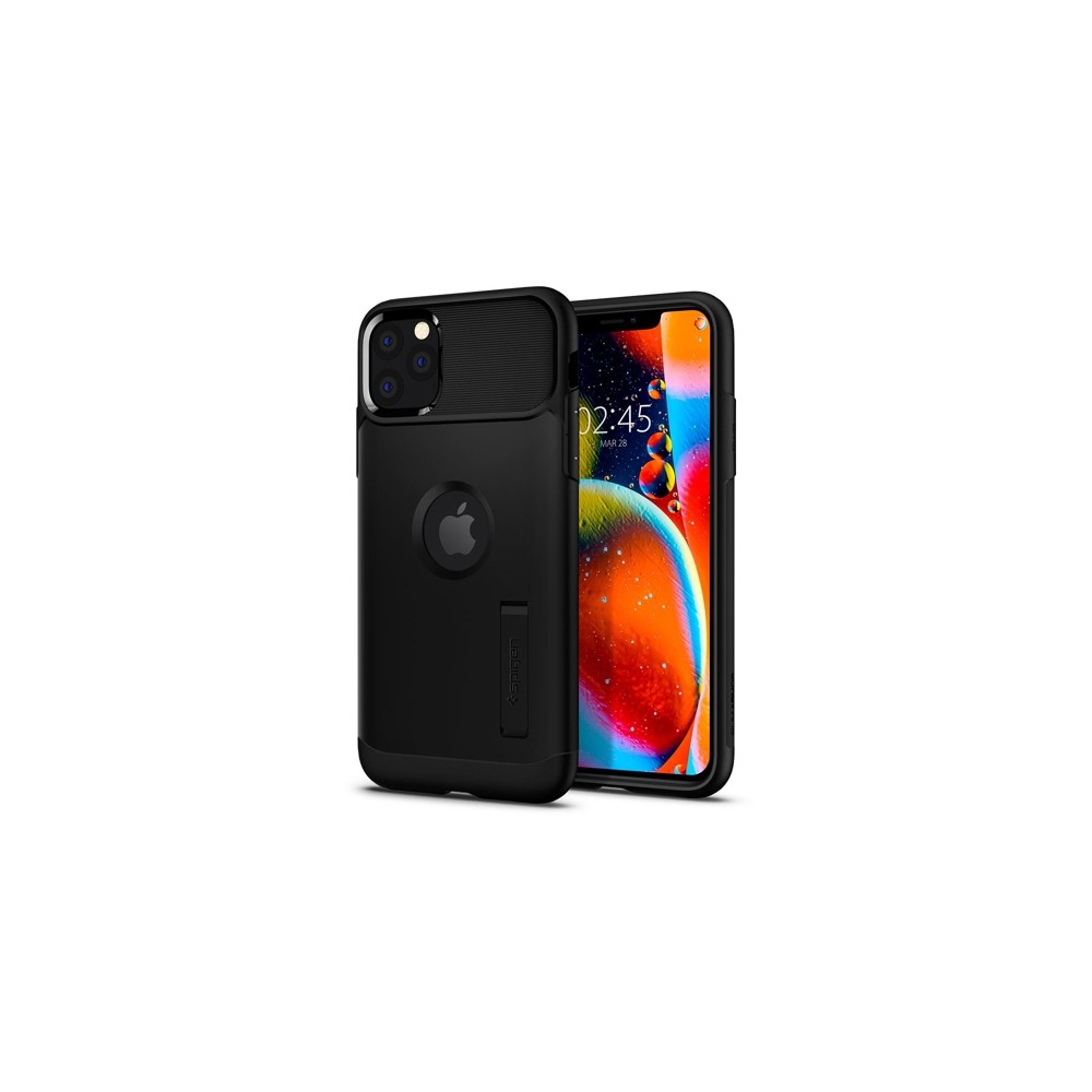Spigen Slim Armor хибриден кейс с най-висока степен на защита за iPhone 11 Pro, Black