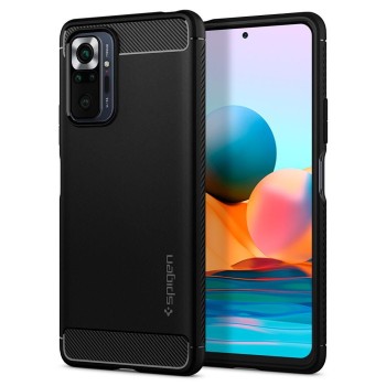 Калъф Spigen Rugged Armor Xiaomi Redmi Note 10 Pro, Matte Black