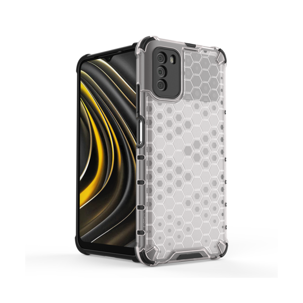 Калъф Honeycomb Case armor за Xiaomi Poco M3 / Xiaomi Redmi 9T, Тransparent