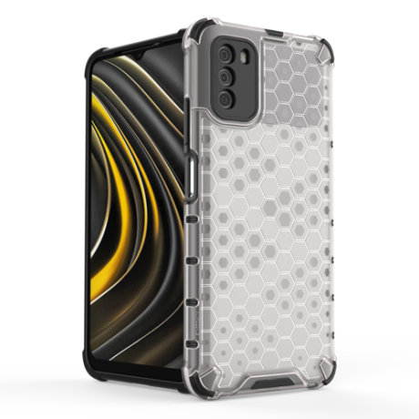 Калъф Honeycomb Case armor за Xiaomi Poco M3 / Xiaomi Redmi 9T, Тransparent