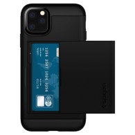 Spigen Slim Armor Cs хибриден кейс с най-висока степен на защита за iPhone 11 Pro, Black