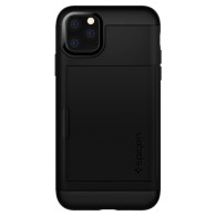 Spigen Slim Armor Cs хибриден кейс с най-висока степен на защита за iPhone 11 Pro, Black