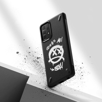 Калъф Ringke Onyx Design Durable TPU Case Samsung Galaxy A52 5G / A52 4G black (Graffiti)