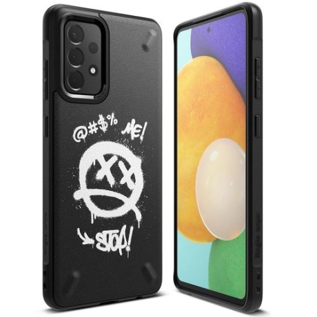 Калъф Ringke Onyx Design Durable TPU Case Samsung Galaxy A52 5G / A52 4G black (Graffiti)