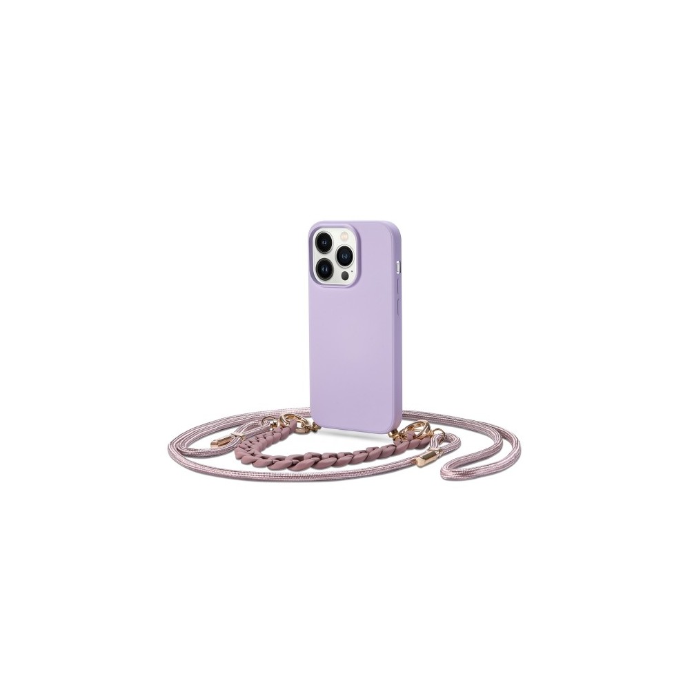Калъф TECH-PROTECT iCon Chain за iPhone 14 Pro, Violet