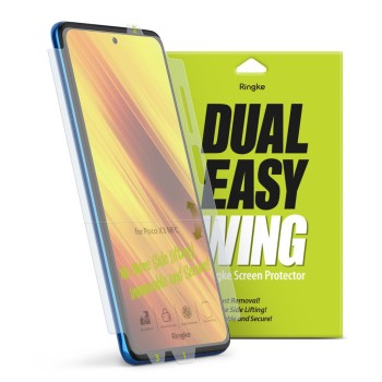 Протектор Ringke Dual Easy Wing 2x за Xiaomi Poco X3 NFC / Poco X3 Pro, Прозрачен