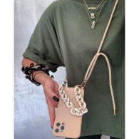 Калъф TECH-PROTECT iCon Chain за iPhone 14, Beige