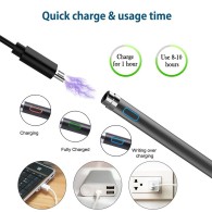 Писалка стилус fixGuard Premium Active Stylus Pen за таблет и телефон, Android, iOS, Windows 10, Black