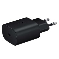 Комплект Зарядно устройство Samsung - Super Fast, 25W, USB-C, черно