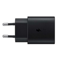 Комплект Зарядно устройство Samsung - Super Fast, 25W, USB-C, черно