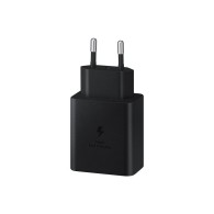 Комплект Зарядно Samsung 45W, Power Adapter + кабел, T4510XB, Black