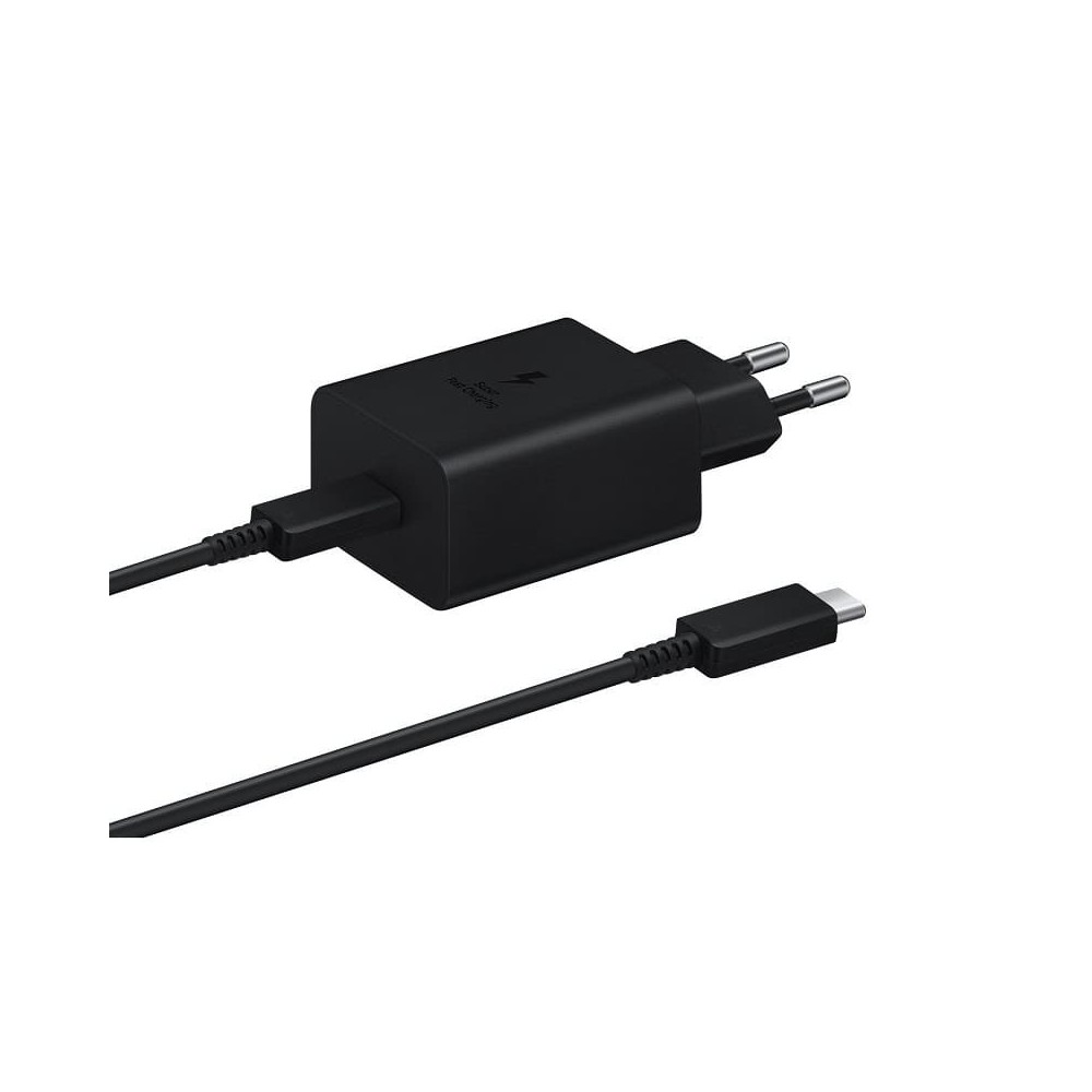 Комплект Зарядно Samsung 45W, Power Adapter + кабел, T4510XB, Black