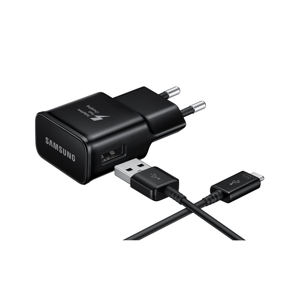 Комплект Зарядно Samsung 15W Power Adapter + Кабел, EP-TA20EBECGWW, Black