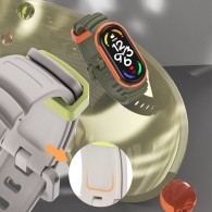 Каишка TECH-PROTECT ICONBAND HYBRID XIAOMI MI SMART BAND 5 / 6 / 6 NFC / 7, BLACK/ARMY GREEN