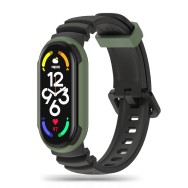 Каишка TECH-PROTECT ICONBAND HYBRID XIAOMI MI SMART BAND 5 / 6 / 6 NFC / 7, BLACK/ARMY GREEN