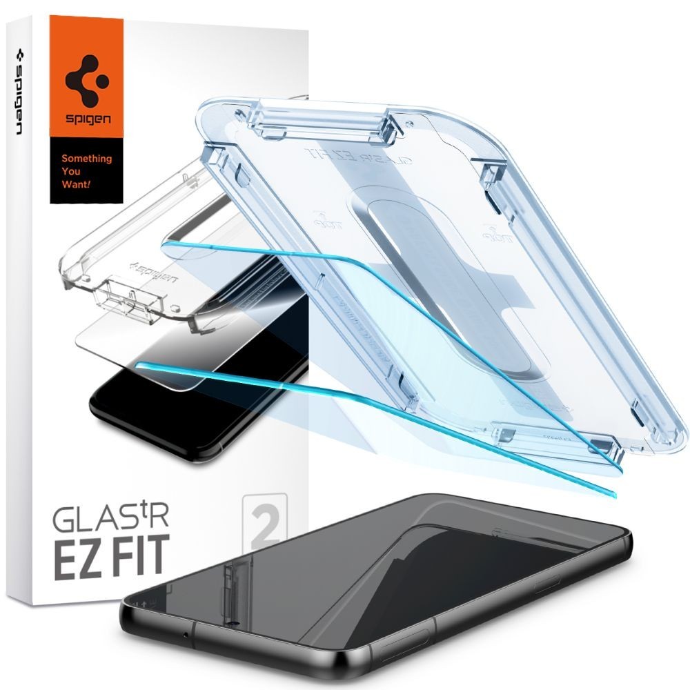 Стъклен Протектор SPIGEN GLAS.TR ”EZ FIT” 2-PACK, SAMSUNG GALAXY S23, CLEAR