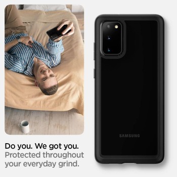 Spigen Ultra Hybrid хибриден кейс с най-висока степен на защита за Samsung Galaxy S20+ Plus, Matte Black