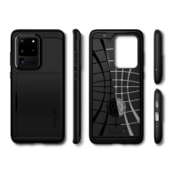 Spigen Slim Armor Cs хибриден кейс с най-висока степен на защита за Samsung Galaxy S20 Ultra, Black