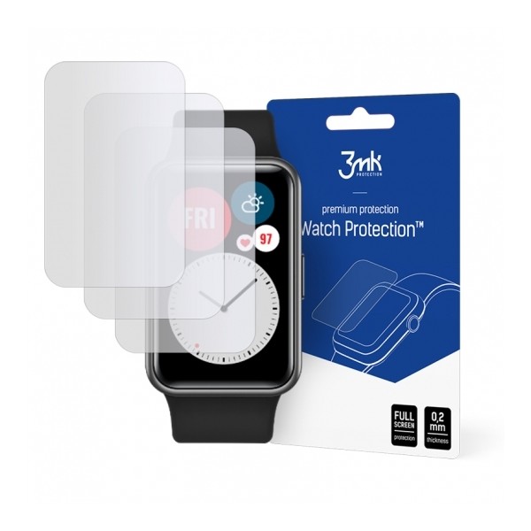 Стъклен протектор 3MK Watch Protection 3бр. за Huawei Watch Fit