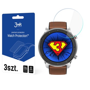 Стъклен протектор 3MK Watch Protection 3бр. за Xiaomi Amazfit GTR (42mm)