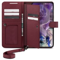Калъф Spigen Wallet ”S” Plus за Samsung Galaxy S23, Burgundy