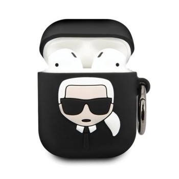 Калъф Karl Lagerfeld KLACCSILKHBK за AirPods 1/2