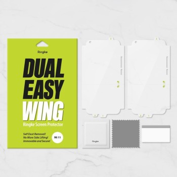 Протектор Ringke Dual Easy Wing 2x за Xiaomi Mi 11, Прозрачен