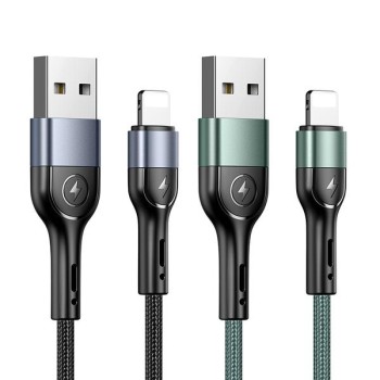 30бр, Комплект USB Кабел USAMS Set U55, 2A, 1m. Green