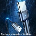 180° USB Кабел Type C USAMS U60, 2A, 1m, Green