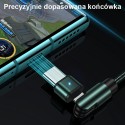 180° USB Кабел Type C USAMS U60, 2A, 1m, Green