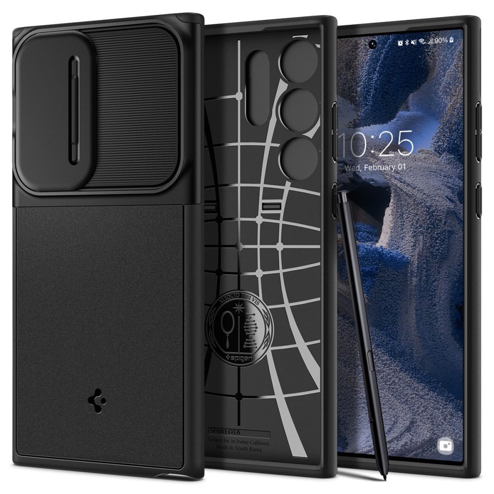 Калъф Spigen Optik Armor За Samsung Galaxy S23 Ultra, Black