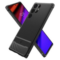 Калъф Spigen Rugged Armor За Samsung Galaxy S23 Ultra, Matte Black