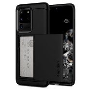 Spigen Slim Armor Cs хибриден кейс с най-висока степен на защита за Samsung Galaxy S20 Ultra, Black