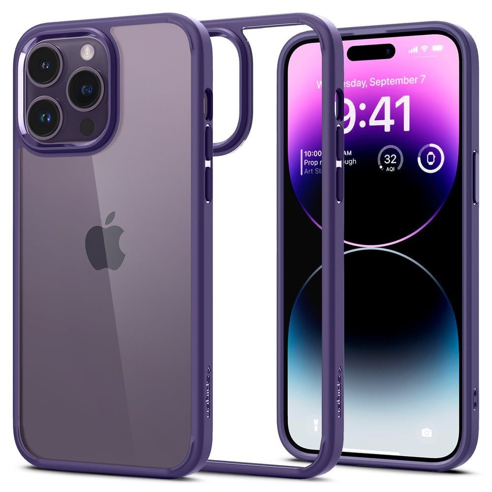 Калъф Spigen Ultra Hybrid за iPhone 14 Pro Max, Deep Purple