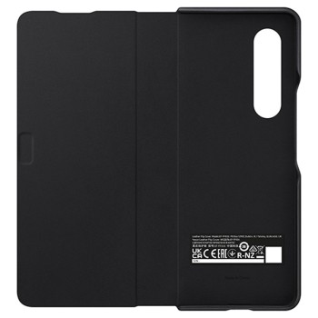 Калъф Samsung Leather Flip Cover за Galaxy Z Fold3, Black