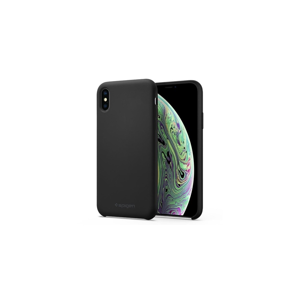 Spigen Silicone Fit iPhone Xs Max, Black