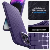 Калъф Spigen Liquia Air за iPhone 14 Pro Max, Deep Purple