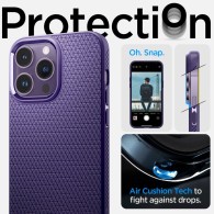 Калъф Spigen Liquia Air за iPhone 14 Pro Max, Deep Purple