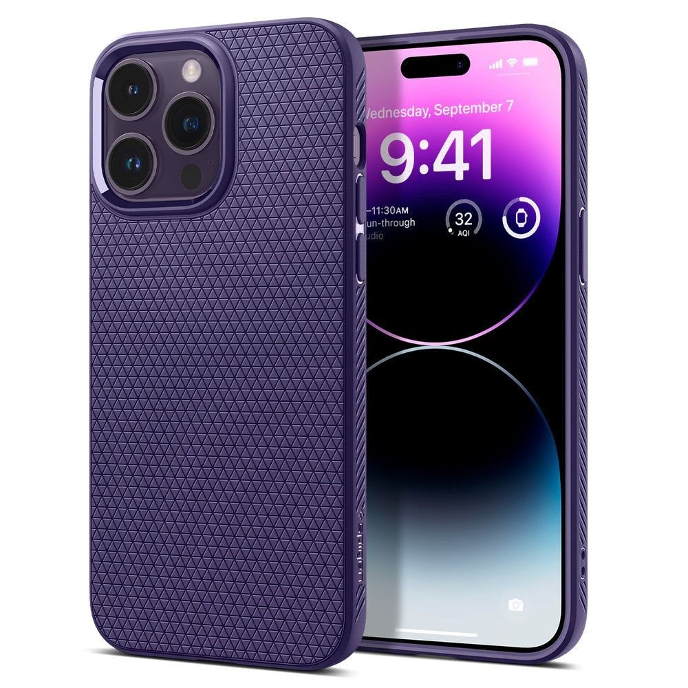 Калъф Spigen Liquia Air за iPhone 14 Pro Max, Deep Purple